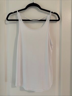 Everyday White Tank Top with Slim Straps